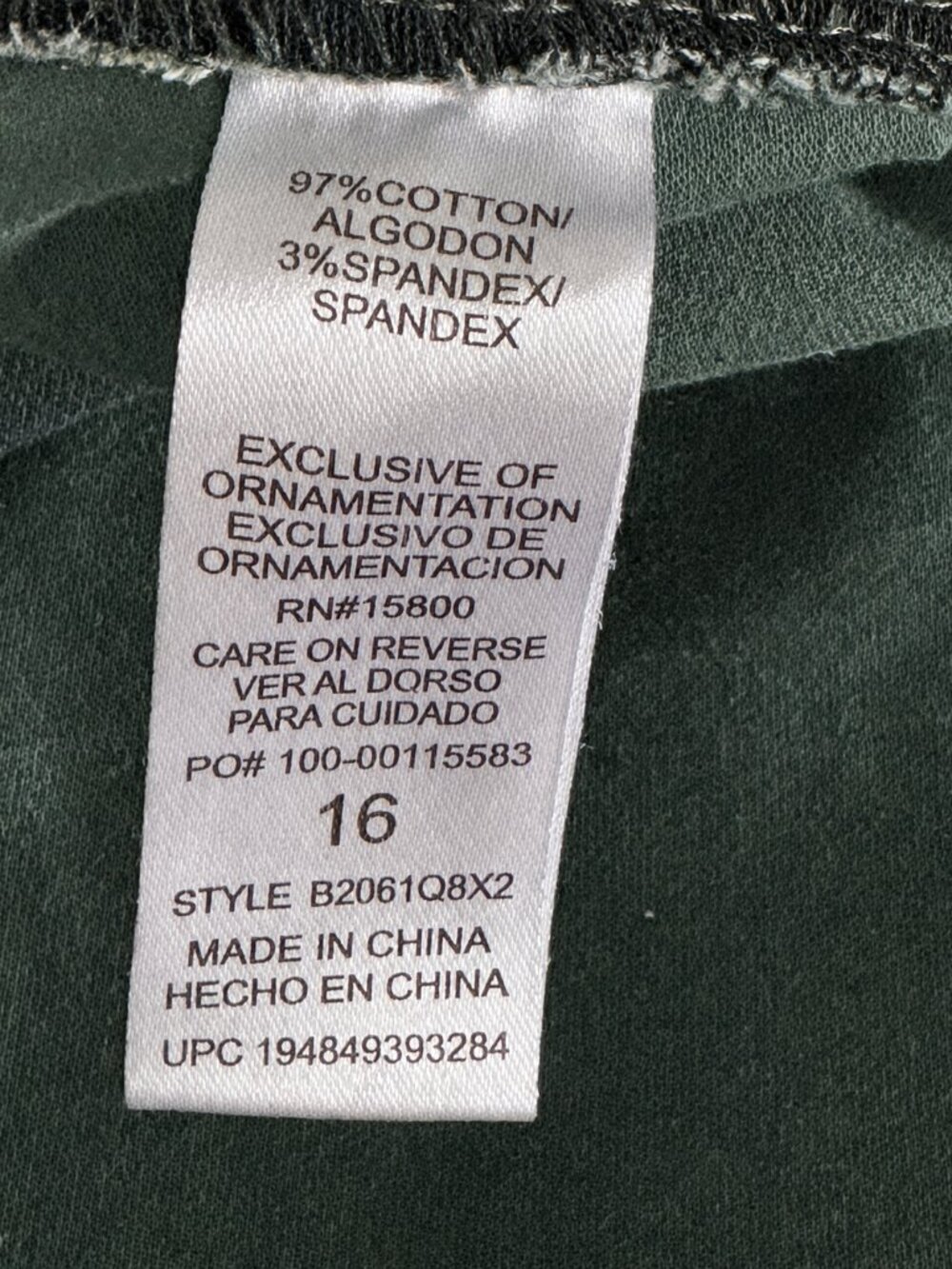 Democracy Ab Solution Camo Cargo Pants Size 16 Green Straight Leg - Picture 6 of 9